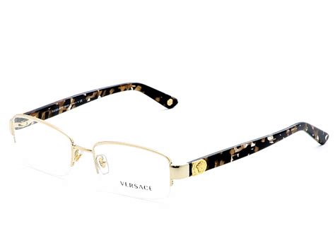 full rim men's versace eyeglasses frames gold color|Versace gold trim glasses.